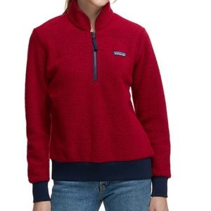 Women’s Patagonia Red Woolyester Pullover Shirt